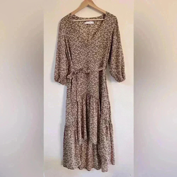 Faithful the Brand Madilda Mathiola print Peasant Dress Size 2 - Picture 8 of 9